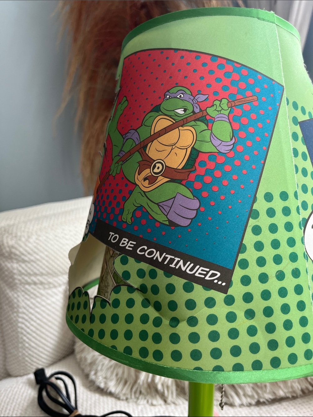Vintage Teenage Mutant Ninja Turtles Lamp - Picture 10 of 13